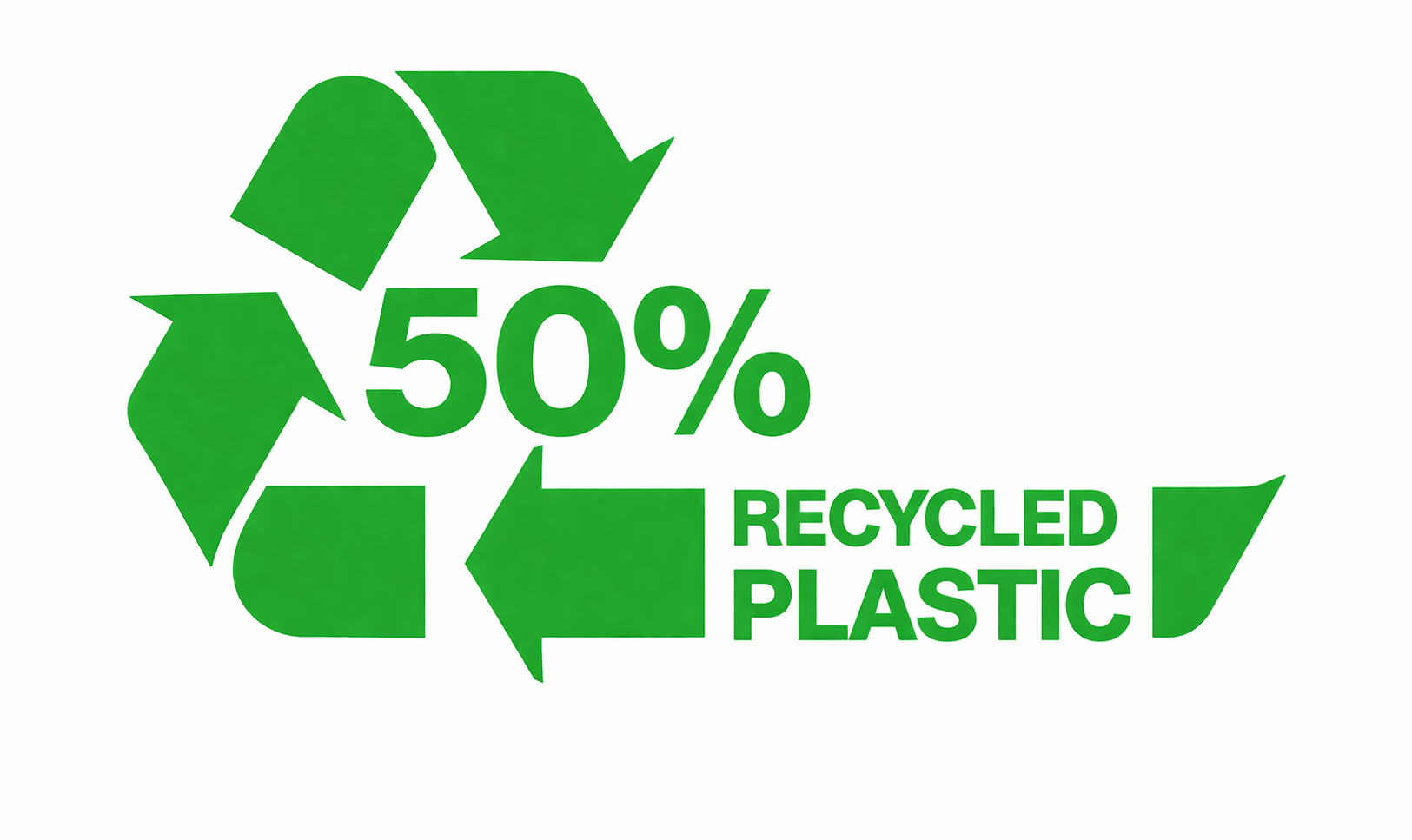 50 riciclato plastica